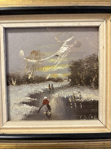 ölgemälde winterlandschaft - Ölgemälde,