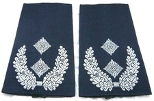 Rangabzeichen Luftwaffe Oberstleutnant weiß/blau Bw Schulter Klappen Schlaufen #