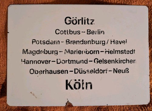 Interzonenzug görlitz köln - görlitz,