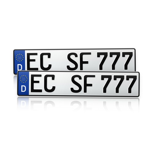Stück kfz kennzeichen - stück, kfz-kennzeichen
