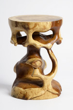 Bonsai Beistelltisch Rund Holz