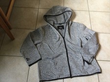 bpc sport * OUTDOOR WEAR * Kapuzen-Jacke * grau-schwarz gestreift * Gr. 48 *neu