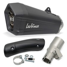 Endschalldämpfer LeoVince SLIP-ON SBK LV-12 Black Edition, Edelstahl Carbon
