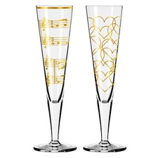 RITZENHOFF Champagnerglas-Set GOLDNACHT CHAMPUS DUETT BEST OFF22 je 205 ml 2 Stü