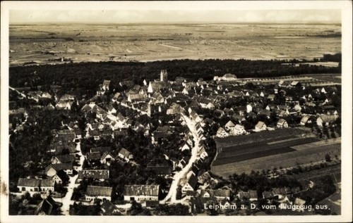Leipheim der donau - ak,