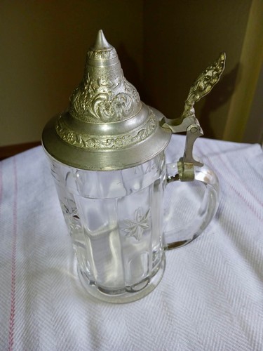 Antiker relief glaskrug mit - antiker,