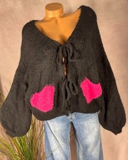 Damen Grobstrick Cardigan mit