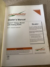 Jacobsen R-311T Kreiselmäher mit klappbaren ROPS Händler Handbuch