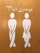 Wandtattoo Pipi Lounge WC 