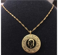 🌸Goldkette|Kolye|Altin Kaplama| Vergoldet|Atatürk Münze| Neu🌸