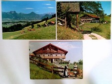 Brannenburg, Berggasthof Schweinsteig, 3 Ansichtkarten, ungelaufen, ca. 1960/70,