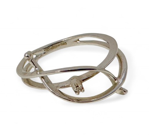 Weißgoldring 585 mit - weißgoldring, 585/-
