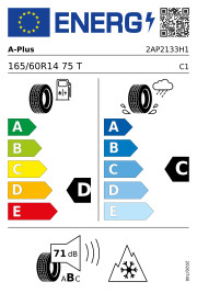 Plus a701 3pmsf - 165/60, r14
