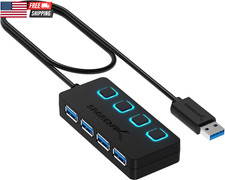 4-Port USB 3.0 Hub w/ 2 ft