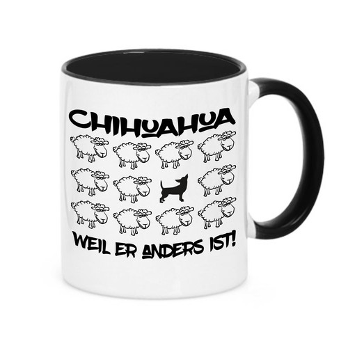Tasse black sheep chihuahua - black,