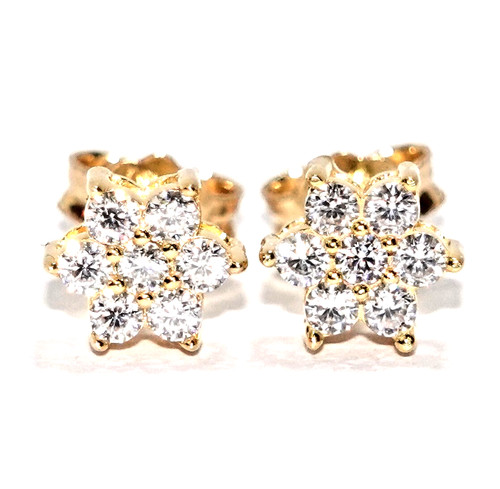 Ohrringe gold diamanten - ohrringe, 0,42