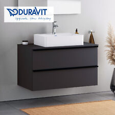 Duravit DuraBrezza Aufsatzwaschbecken Mineralguss mit Hahnlochbank 60x40x14 cm