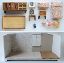 Puppenstube + Puppe +