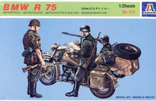 Italeri Nr.: 315 , BMW R75 with sidecar vintage 1980 -AR-