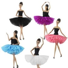 Mode 1/6 Puppenkleidung für Barbie-Puppe Tutu Kleid Off-Shoulder Ballettkleider