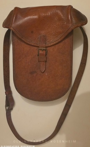 Antike leder packtasche - leder,