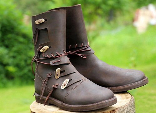 Renaissance schuhe leder - schuhe,