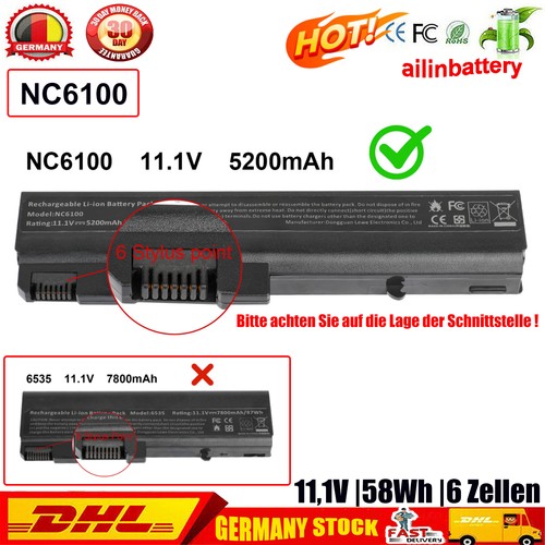 Neu akku für compaq nc6220 - akku, hp