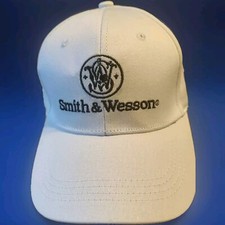 Smith & Wesson Baseballkappe. 6 PANEL-Mütze, verstellbar, weiß, bestickt, neu!
