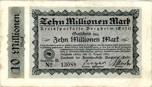 Banknote gutschein - gutschein, 10