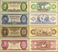 4er SET Ungarn Banknote
