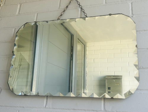 Vintage spiegel rahmenlos mid - vintage,