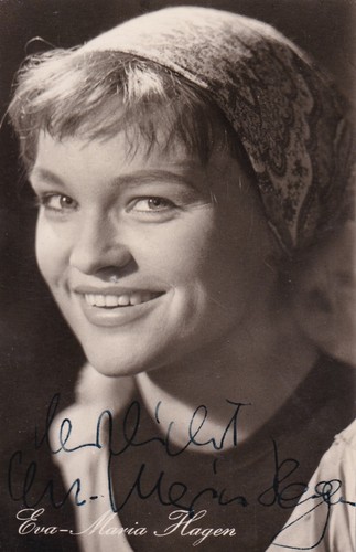 Autogramm eva maria hagen - eva-maria,