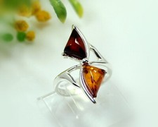 Bernstein ring silber - bernstein,