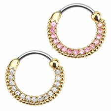 Septum piercing clicker schild - piercing,