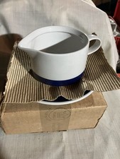 Sauciere Neu KAHLA Andante Geschirr DDR Porzellan OVP Kobalt Blauer Rand Mitropa