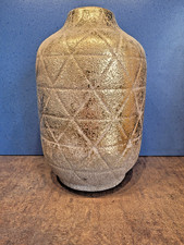 Vase  Keramik antik gold matt