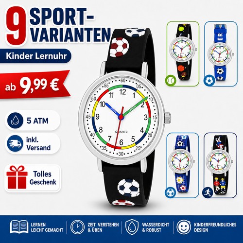 Kinder armbanduhr fußball - kinder,
