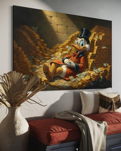 Dagobert duck leinwand bild - duck,
