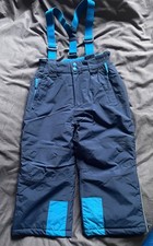 warme gefütterte Schneehose⭐️Kiki&Koko⭐️110⭐️Blau⭐️Hosenträger⭐️wie neu⭐️🌲🎁☃️