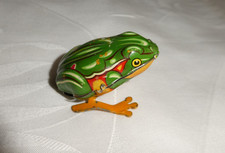 Altes Blechspielzeug Made in US Zone Germany Blech Frosch Köhler ? 50er Jahre
