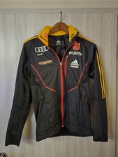 Adidas DSV Jacke Windbreaker Ski Würth Audi Size S-M (168cm) mit Reißverschluss 
