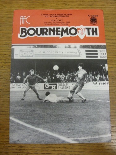 1983 bournemouth v - 05/11/1983,