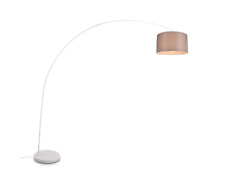 Stehleuchte Bogenleuchte Bogenlampe Metall weiss MANSUR 419200131 1x E27