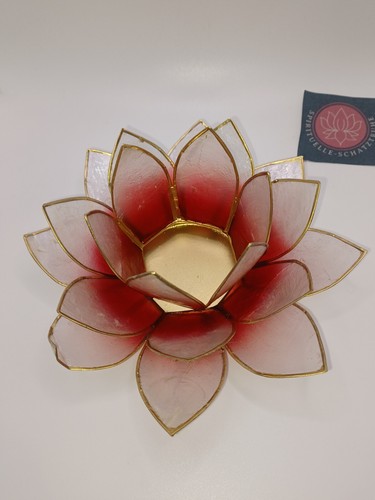 Lotus teelichthalter rot rosa - lotus,
