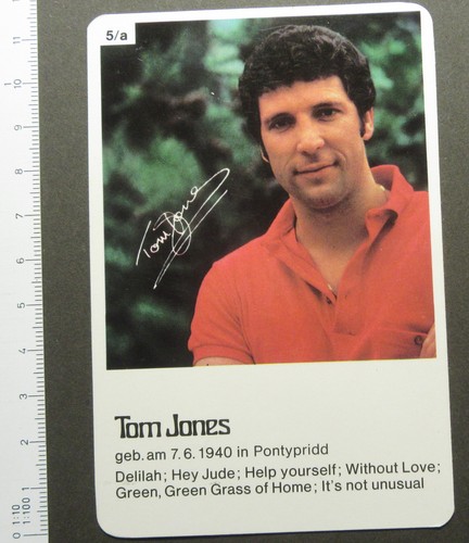 Sammelbild tom jones - sammelbild,