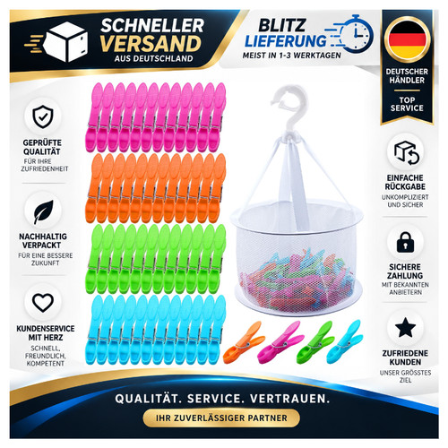 Bunte wäscheklammern set - wäscheklammern,
