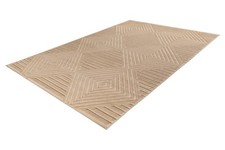 Teppich 160x230 cm kurzflor Wohnzimmerteppich modern Schalfzimmer Beige
