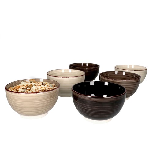 6er set grey bowl schalen - grey, bowl-schalen
