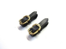 Paar Barocke Gebissriemchen zum Einschnallen an ein Cavecon oder Kappzaum