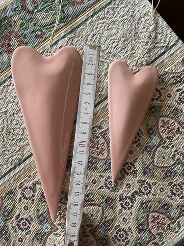 Deko herzen metall rosa - deko,